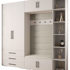 Garderoba do przedpokoju INOVA 3 Z10 biały+czarny+manila02 213778 Garderoba do przedpokoju INOVA 3 Z10 biały+czarny+manila02 213778