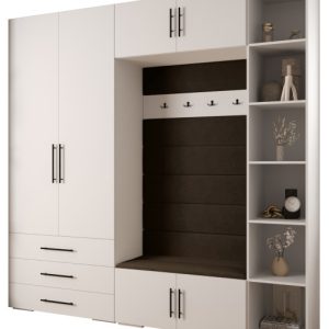 Garderoba do przedpokoju INOVA 3 Z10 biały+złoty+manila04 213758 Garderoba do przedpokoju INOVA 3 Z10 biały+złoty+manila04 213758