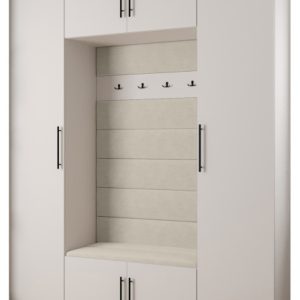 Garderoba do przedpokoju INOVA 3 Z13 biały+czarny+manila02 215599 Garderoba do przedpokoju INOVA 3 Z13 biały+czarny+manila02 215599