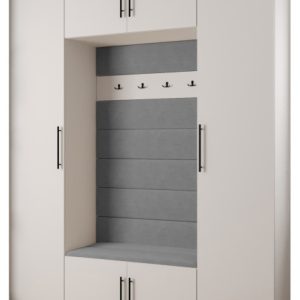 Garderoba do przedpokoju INOVA 3 Z13 biały+czarny+manila16 215576 Garderoba do przedpokoju INOVA 3 Z13 biały+czarny+manila16 215576