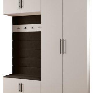 Garderoba do przedpokoju INOVA 3 Z18 biały+czarny+manila04 215637 Garderoba do przedpokoju INOVA 3 Z18 biały+czarny+manila04 215637