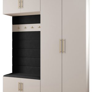 Garderoba do przedpokoju INOVA 3 Z18 biały+złoty+manila18 215659 Garderoba do przedpokoju INOVA 3 Z18 biały+złoty+manila18 215659