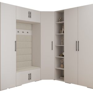 Garderoba do przedpokoju INOVA 3 Z2 biały+czarny+manila02 212763 Garderoba do przedpokoju INOVA 3 Z2 biały+czarny+manila02 212763