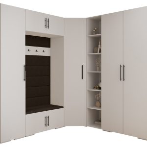 Garderoba do przedpokoju INOVA 3 Z2 biały+czarny+manila04 212759 Garderoba do przedpokoju INOVA 3 Z2 biały+czarny+manila04 212759