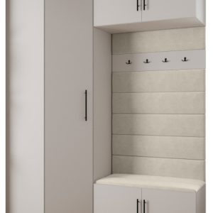Garderoba do przedpokoju INOVA 3 Z21 biały+czarny+manila02 212849 Garderoba do przedpokoju INOVA 3 Z21 biały+czarny+manila02 212849