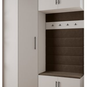 Garderoba do przedpokoju INOVA 3 Z21 biały+czarny+manila04 212870 Garderoba do przedpokoju INOVA 3 Z21 biały+czarny+manila04 212870