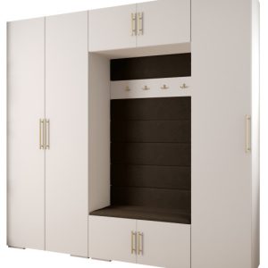Garderoba do przedpokoju INOVA 3 Z8 biały+złoty+manila04 212801 Garderoba do przedpokoju INOVA 3 Z8 biały+złoty+manila04 212801