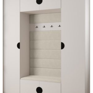 Garderoba do przedpokoju INOVA 4 Z13 biały+czarny+manila02 213285 Garderoba do przedpokoju INOVA 4 Z13 biały+czarny+manila02 213285