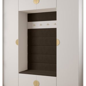 Garderoba do przedpokoju INOVA 4 Z13 biały+złoty+manila04 213266 Garderoba do przedpokoju INOVA 4 Z13 biały+złoty+manila04 213266