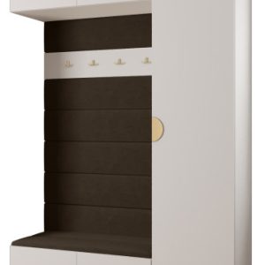 Garderoba do przedpokoju INOVA 4 Z19 biały+złoty+manila04 213844 Garderoba do przedpokoju INOVA 4 Z19 biały+złoty+manila04 213844