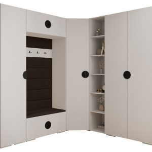 Garderoba do przedpokoju INOVA 4 Z2 biały+czarny+manila04 213170 Garderoba do przedpokoju INOVA 4 Z2 biały+czarny+manila04 213170