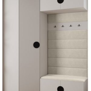 Garderoba do przedpokoju INOVA 4 Z21 biały+czarny+manila02 213395 Garderoba do przedpokoju INOVA 4 Z21 biały+czarny+manila02 213395