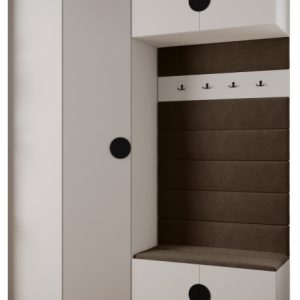 Garderoba do przedpokoju INOVA 4 Z21 biały+czarny+manila04 213385 Garderoba do przedpokoju INOVA 4 Z21 biały+czarny+manila04 213385