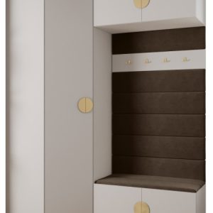 Garderoba do przedpokoju INOVA 4 Z21 biały+złoty+manila04 213389 Garderoba do przedpokoju INOVA 4 Z21 biały+złoty+manila04 213389