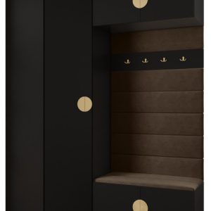Garderoba do przedpokoju INOVA 4 Z21 czarny+złoty+manila04 213384 Garderoba do przedpokoju INOVA 4 Z21 czarny+złoty+manila04 213384