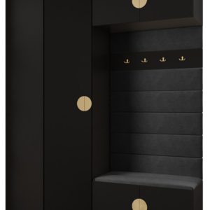 Garderoba do przedpokoju INOVA 4 Z21 czarny+złoty+manila18 213388 Garderoba do przedpokoju INOVA 4 Z21 czarny+złoty+manila18 213388