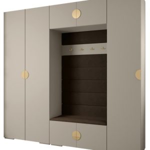 Garderoba do przedpokoju INOVA 4 Z8 kaszmir+złoty+manila04 213733 Garderoba do przedpokoju INOVA 4 Z8 kaszmir+złoty+manila04 213733