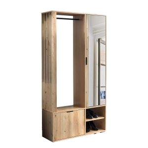 Garderoba do przedpokoju LILO dąb artisan z lustrem 795677 Garderoba do przedpokoju LILO dąb artisan z lustrem 795677