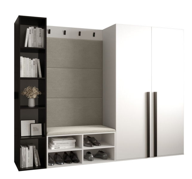 Garderoba do przedpokoju MIRO 4 biały + manila 02 90377