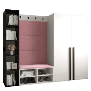 Garderoba do przedpokoju MIRO 4 biały + manila 09 90353 Garderoba do przedpokoju MIRO 4 biały + manila 09 90353