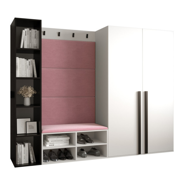 Garderoba do przedpokoju MIRO 4 biały + manila 09 90353