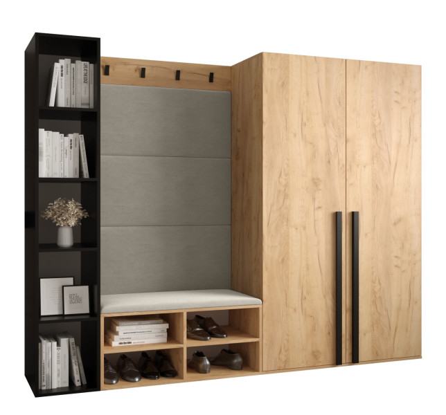 Garderoba do przedpokoju MIRO 4 dąb craft + manila 02 90419