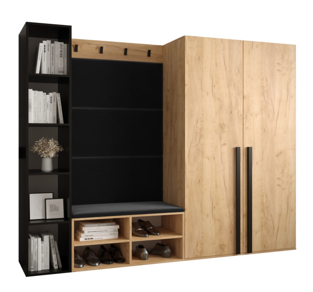 Garderoba do przedpokoju MIRO 4 dąb craft + manila 18 90303