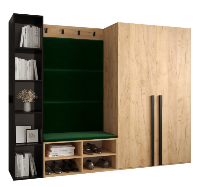 Garderoba do przedpokoju MIRO 4 dąb craft + manila 35 90322