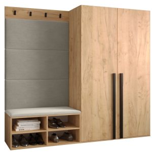 Garderoba do przedpokoju MIRO 5 dąb craft + manila 02 90402