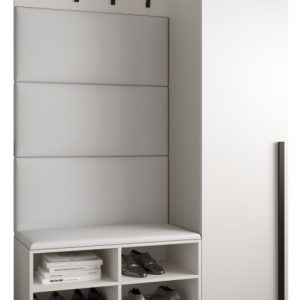 Garderoba do przedpokoju MIRO 6 biały + ekoskóra biała 91303 Garderoba do przedpokoju MIRO 6 biały + ekoskóra biała 91303