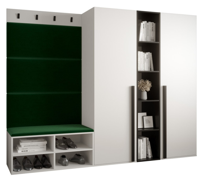 Garderoba do przedpokoju MIRO 8 biały + manila 35 91282