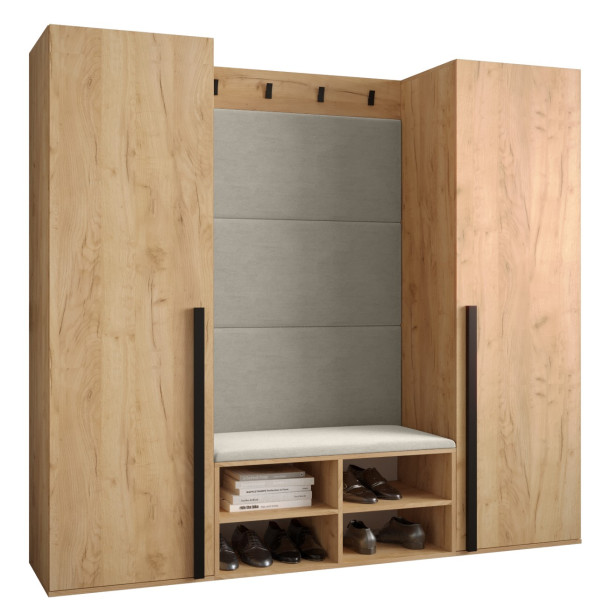 Garderoba do przedpokoju MIRO 9 dąb craft + manila 02 91450