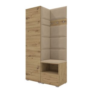 Garderoba do przedpokoju Nela I w kolorze dąb artisan 210374 Garderoba do przedpokoju Nela I w kolorze dąb artisan 210374