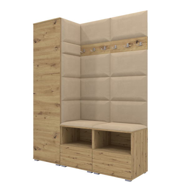 Garderoba do przedpokoju Nela II - kolor dąb artisan 210339
