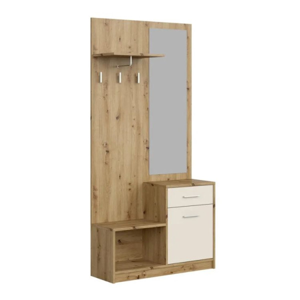 Garderoba do przedpokoju PERGO dąb artisan/kaszmirowa z lust 958914