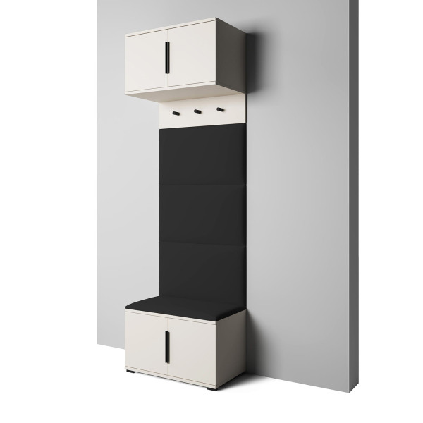Garderoba do przedpokoju z panelami Napoli wersja 5 Trinity 16 Cashmere 647256