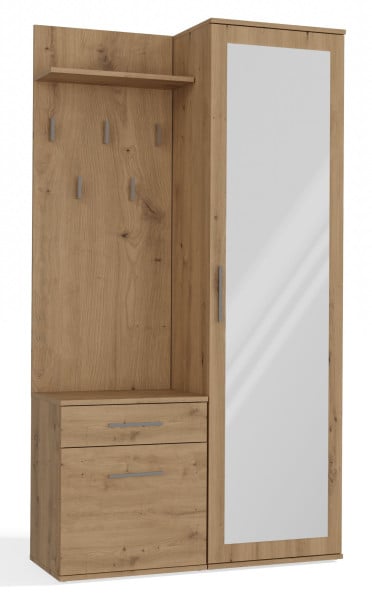 Garderoba DUO dąb artisan nowoczesna szafa z wieszakiem 78537
