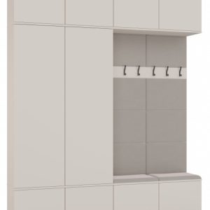 Garderoba HagaIV 2SZ2W Kaszmir Beż 2x Szafa + 2x wieszak 668929 Garderoba HagaIV 2SZ2W Kaszmir Beż 2x Szafa + 2x wieszak 668929