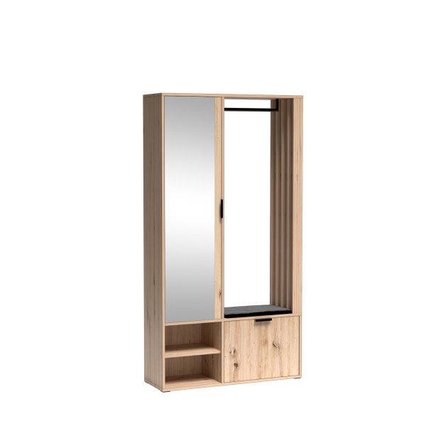 Garderoba MELO w kolorze dąb artisan z siedziskiem 354889