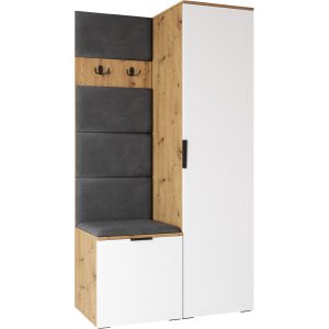 Garderoba NELA 1 dąb artisan / biały lewa 239714 Garderoba NELA 1 dąb artisan / biały lewa 239714