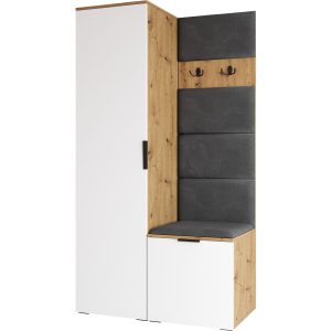 Garderoba NELA 1 dąb artisan / biały prawa 239879 Garderoba NELA 1 dąb artisan / biały prawa 239879