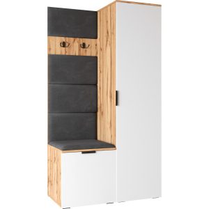 Garderoba NELA 1 dąb wotan / biały lewa 239711 Garderoba NELA 1 dąb wotan / biały lewa 239711