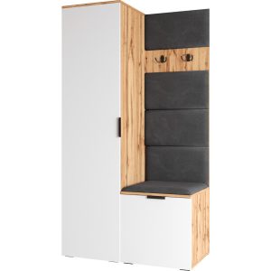Garderoba NELA 1 dąb wotan / biały prawa 239882 Garderoba NELA 1 dąb wotan / biały prawa 239882