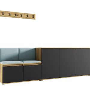 Garderoba Nelo szafka na buty Trinity 22 artisan czarny 342061