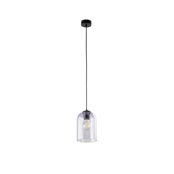 Lampa wisząca MOLLY czarna-fioletowa szkło E27 160 cm 1101120
