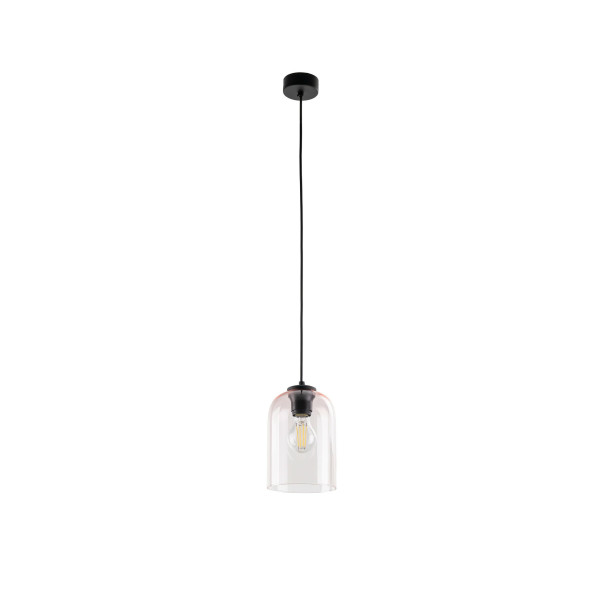Lampa wisząca MOLLY czarna-różowa metal szkło E27 160 cm 1101145