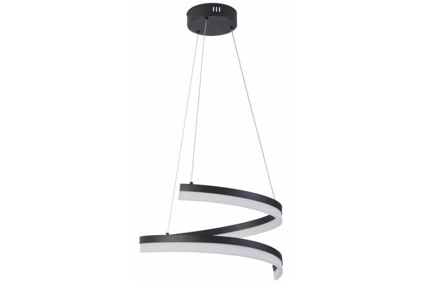 Lampa wisząca Monacor czarna LED 1x28W Odcienie bieli 2240lm Reality 836063
