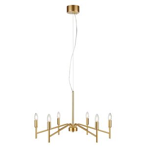 Lampa wisząca Monarch 6-punktowa metalowa złota 45002 Lampa wisząca Monarch 6-punktowa metalowa złota 45002