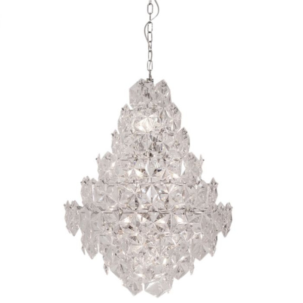 Lampa wisząca Monarque przezroczysto-chromowana 11xE14x40W IP20 By Rydens 1018989