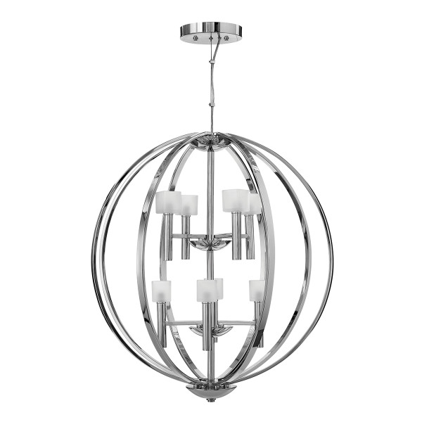 Lampa wisząca Mondo polerowany chrom 8xG9x3W IP20 Quintiesse 1030043